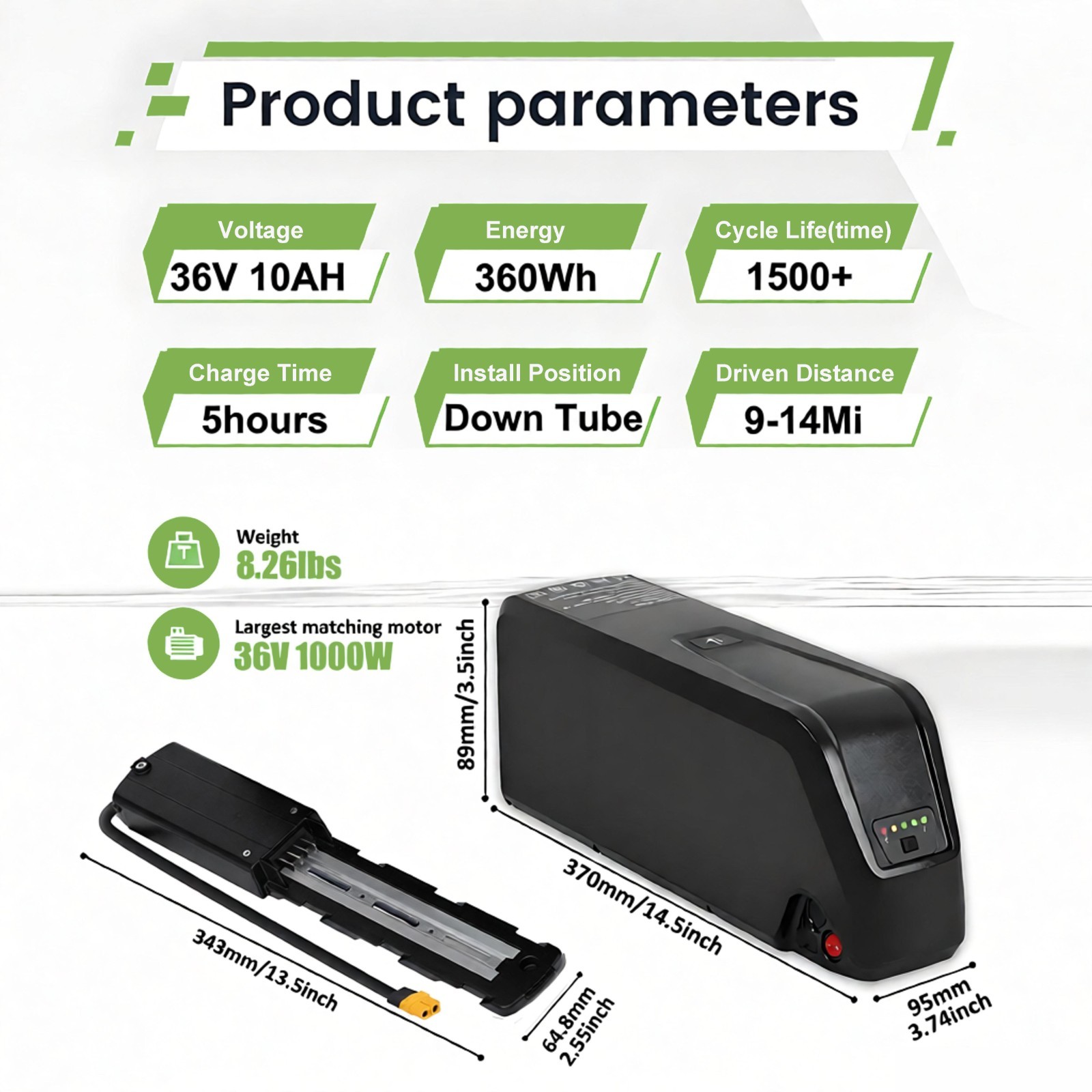 Ebike Battery 52V 48V 36V 10Ah 15Ah 20Ah For Electric BiKE Lithium-ion Battery