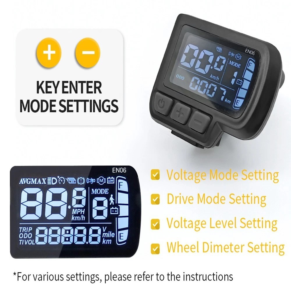 36V 48V 52V 35A 1000W 3-Mode Sine Wave Ebike Controller SW900/EN06/UKC1 Display