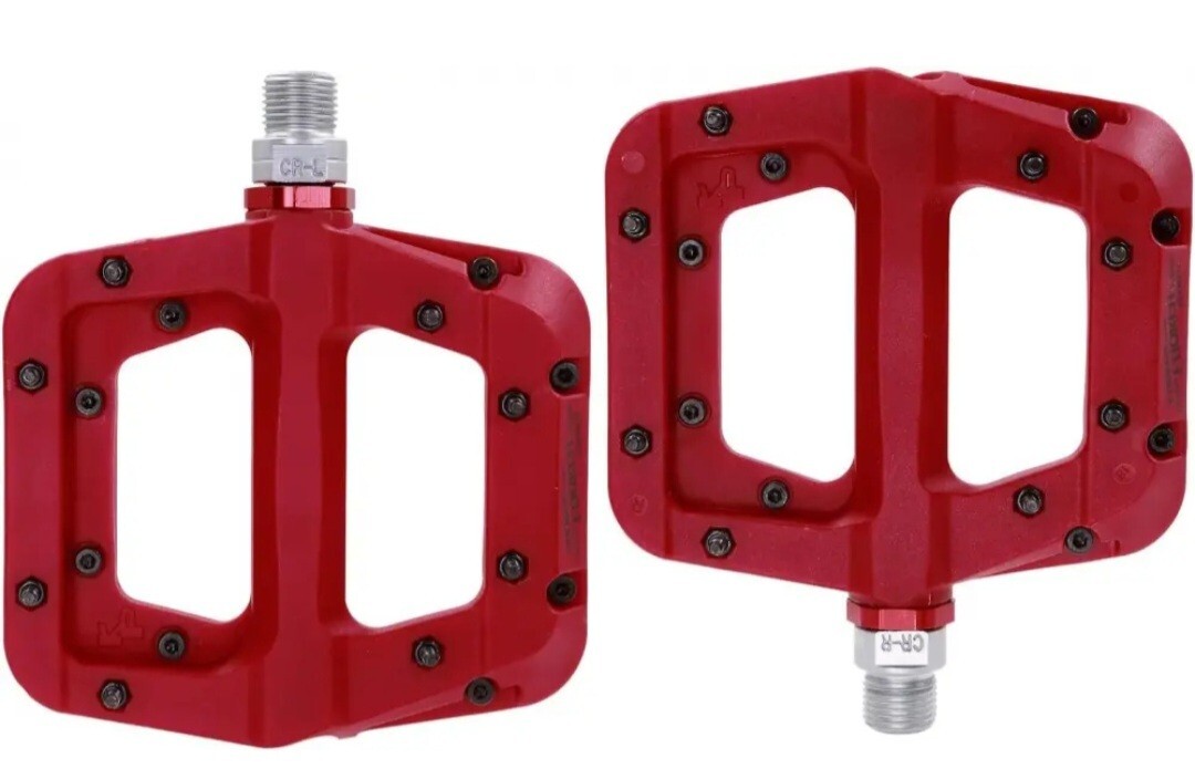 FOOKER MTB Pedals Mountain Bike 3 Bearing red needle roller bearing