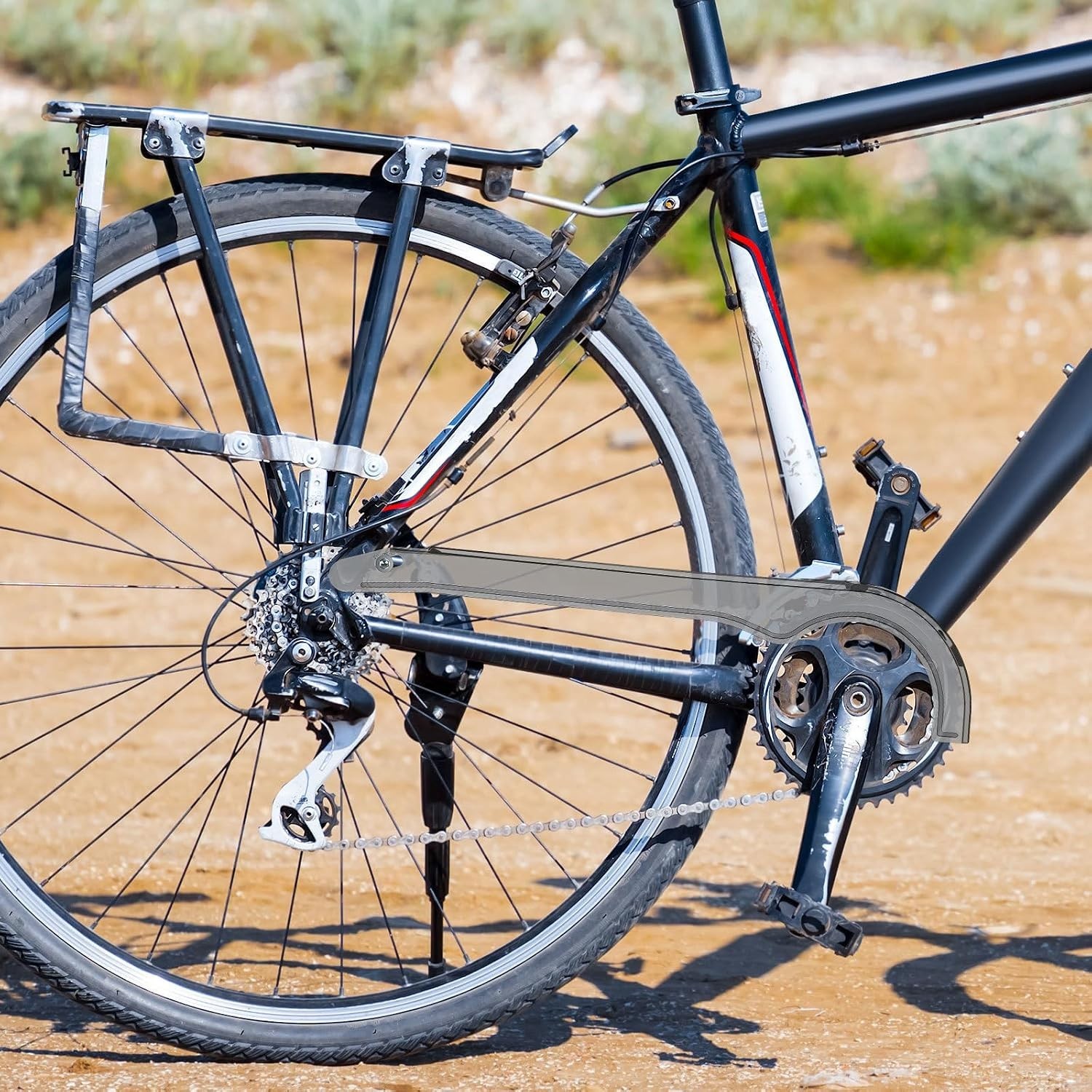 Universal Oil-Proof Bike Chain Cover for Mountain & Road Bicycles – Easy Install