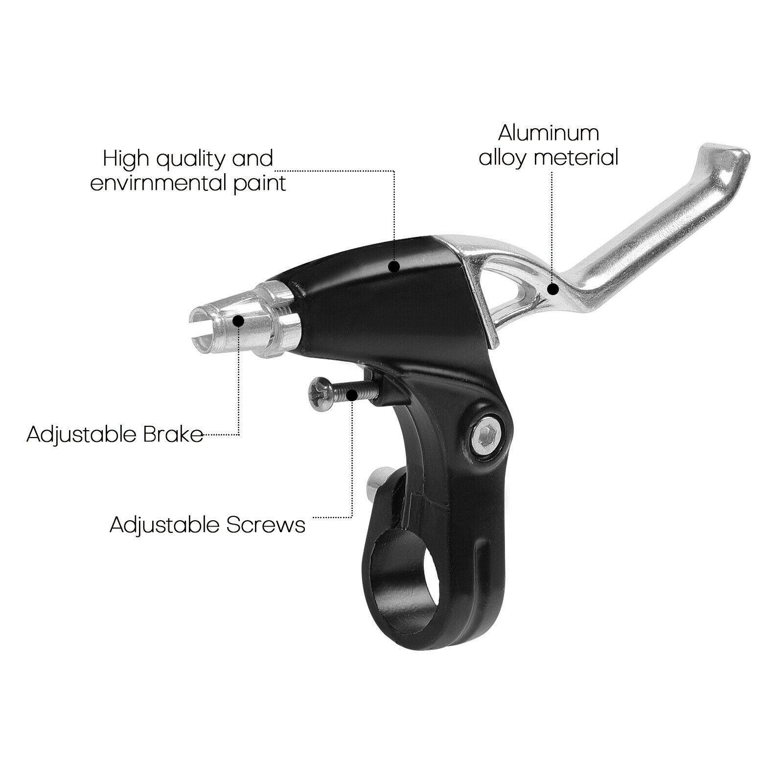Mountain Bike V Brake Set Front and Rear MTB Hybrid Callipers Cables Lever Kit