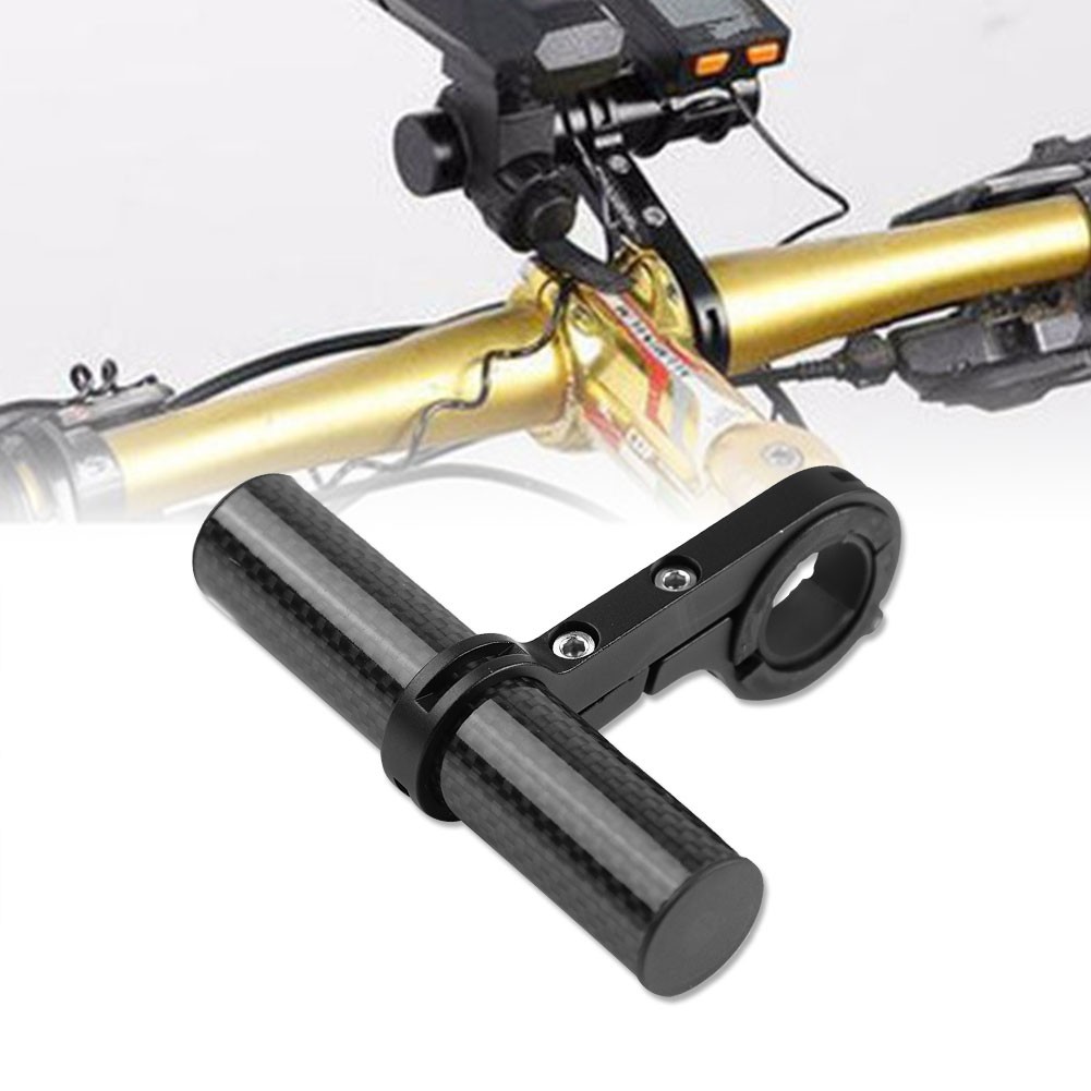 Bicycle Extension Frame Handlebars Accessory For Bike Lamp/Phone Holder (Black