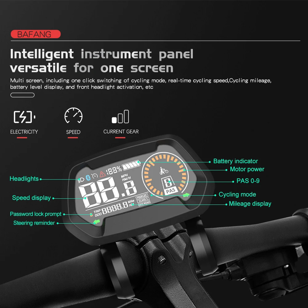 Ebike Bafang DZ43 Computer UART 0-9 PAS Speed BBS01B/BBS02B/BBSHD Mid Motor