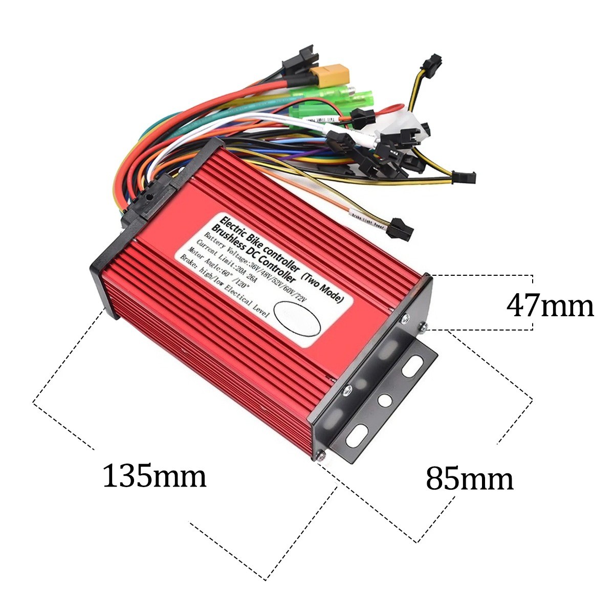 Universal 36V-72V BLDC Controller Kit 600W 20A with LCD Display E-Bike Scooter