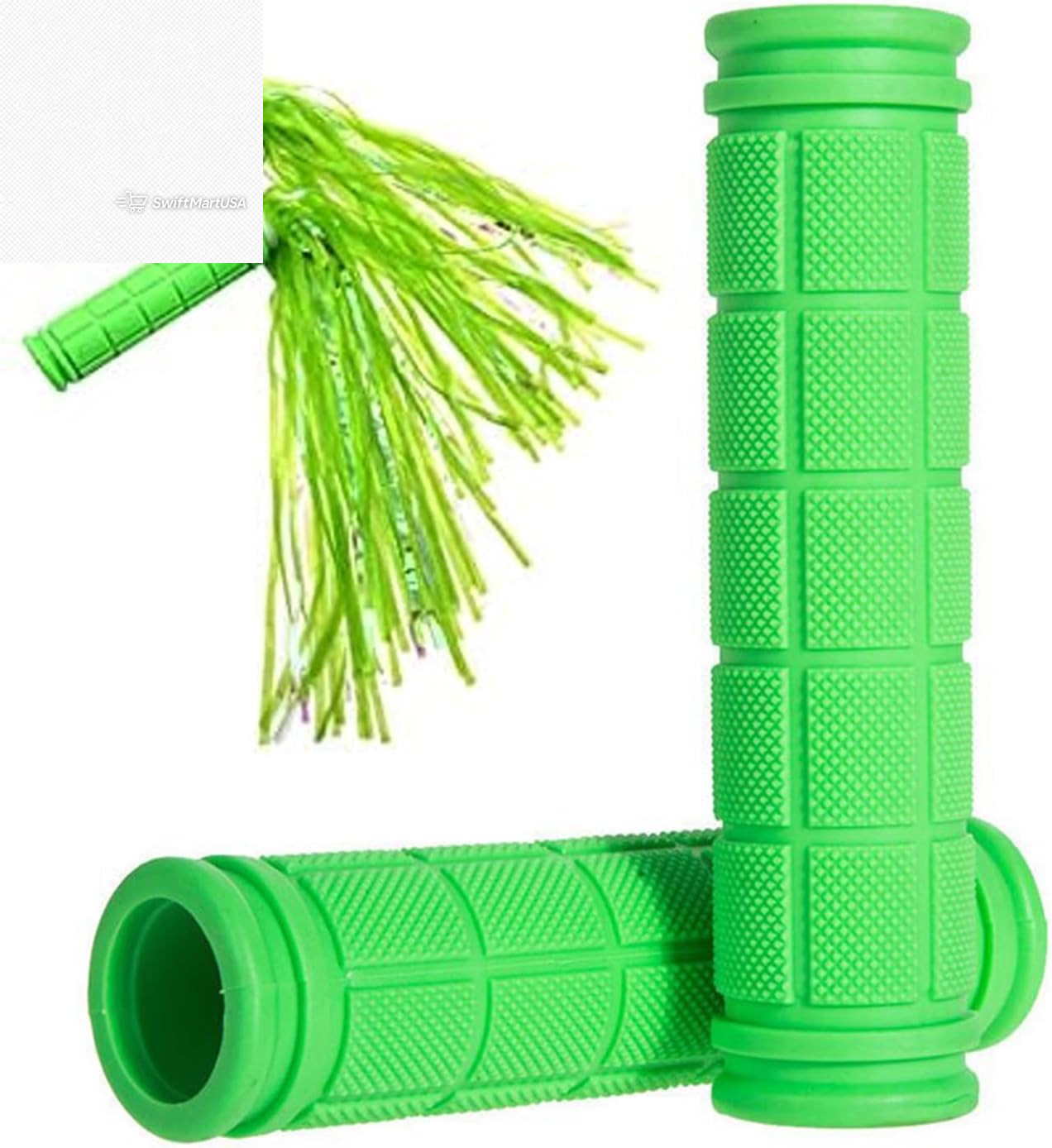 Kids Bike Handlebar Grips with Tassel Streamers Girls Boys Bicycle Scooter BMX