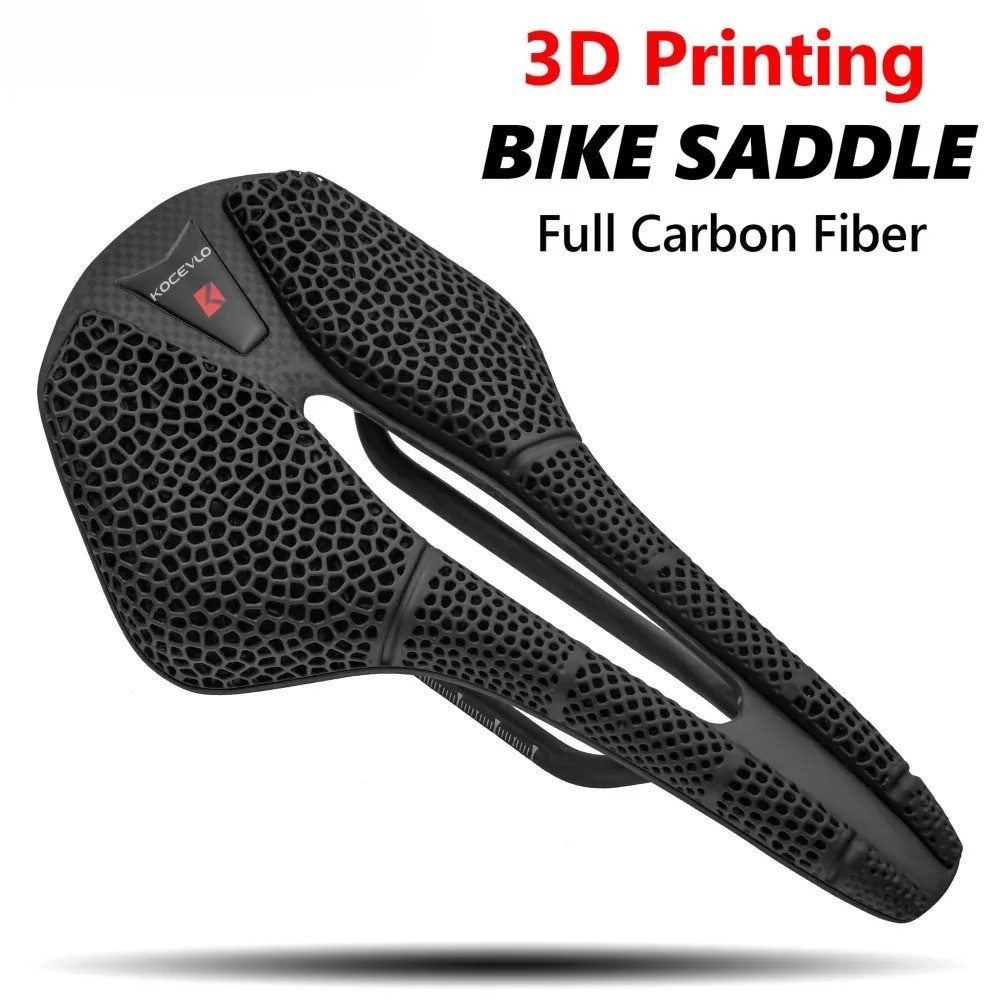 3D Printed Carbon Saddle for XC Road Gravel MTB Off-Road Bike Cycling Parts