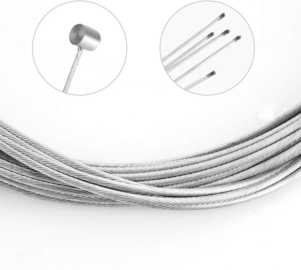 Hapleby 10PCS Premium Bike Brake Cable, Professional Bicycle Brake Line for Moun