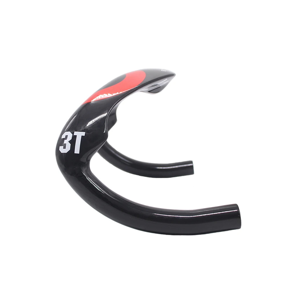 3T Full Carbon Road Track Bike Handlebar Gloss 31.8mm 370/385mm Drop Handlebar