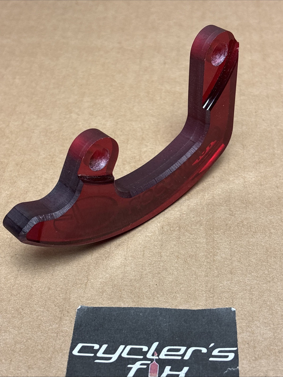 NOS 40T Ethirteen Taco Clear Red Bash Guard For Mtb DH Bike Bicycle Fit: Marin
