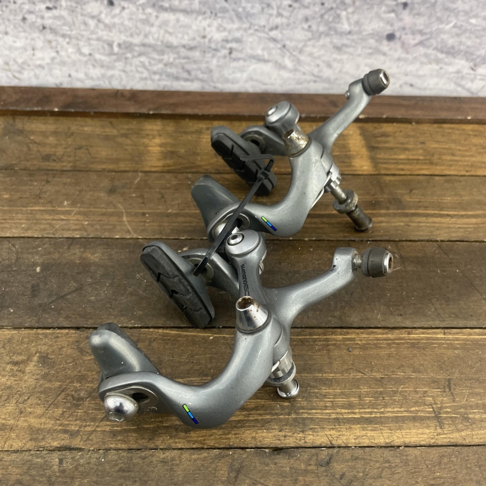 Vintage Shimano 600 BR-6400 Brake Calipers Pair Road Bike Japan SLR 49 VIA 90s