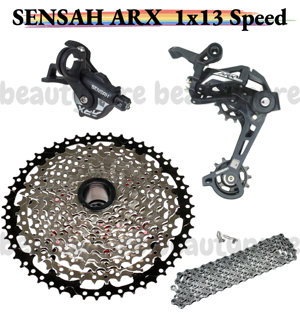 SENSAH ARX 1×13 4pcs Groupset w/ SUMC SX13 126L Chain & Sunshine 50T Cassette
