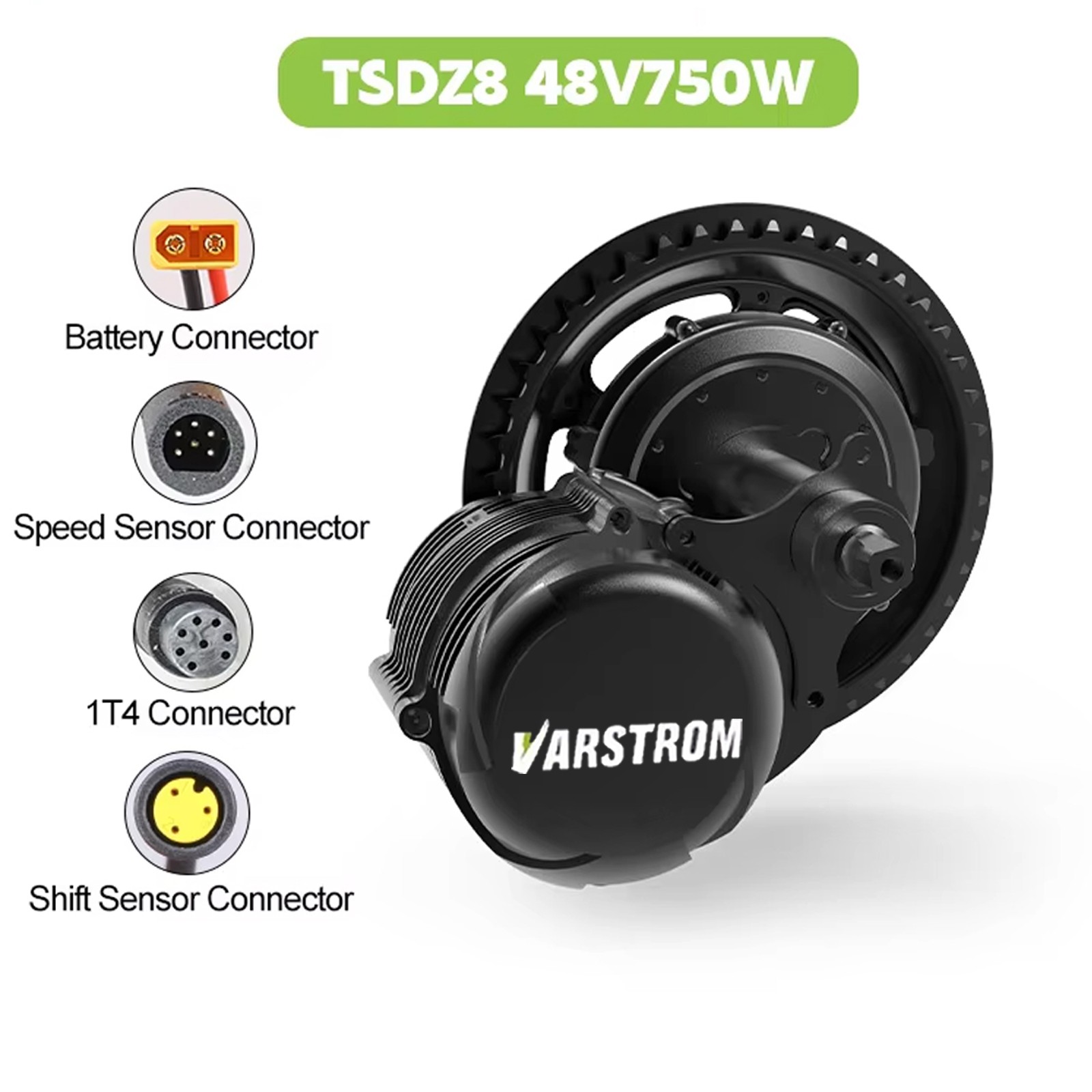 48V750W Mid Drive Motor Kit TSDZ8 Upgraded Torque Sensored Ebike Conversion Kit
