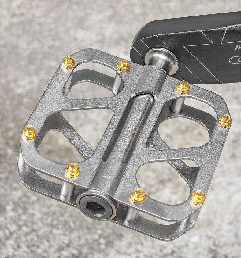 Promend Ultralight Titanium Alloy Bicycle Pedals MTB Road Bike Pedals 3 Bearings