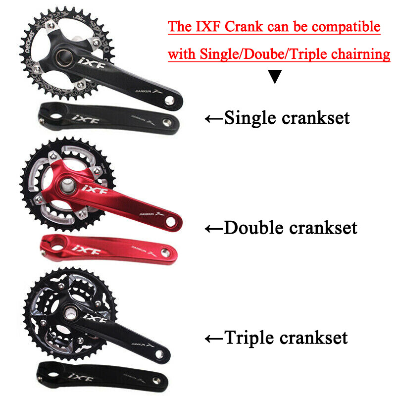 MTB Bike Crankset With BB 104BCD 32-42T Chainring 170mm Crank fit Shimano, SRAM
