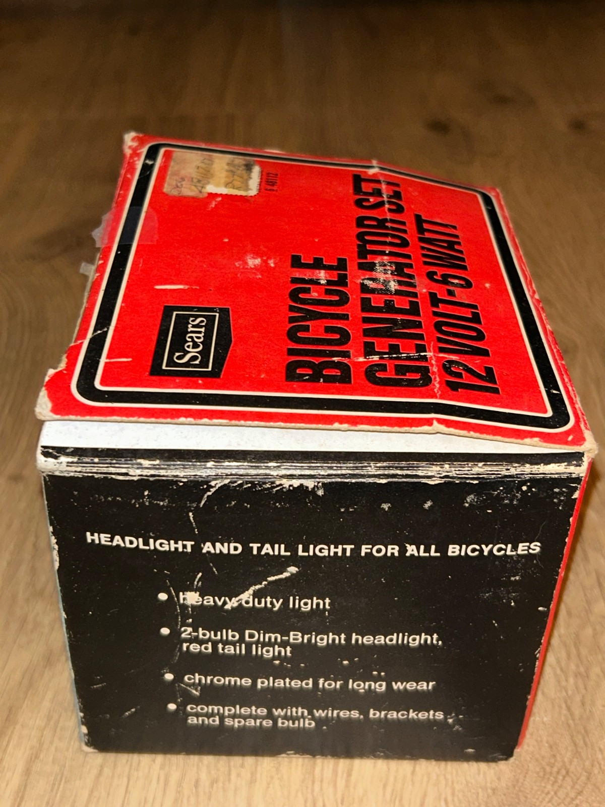 NOS Sears Generator + Battery Head Light Set Bicycle Screamer Murray AMF Huffy