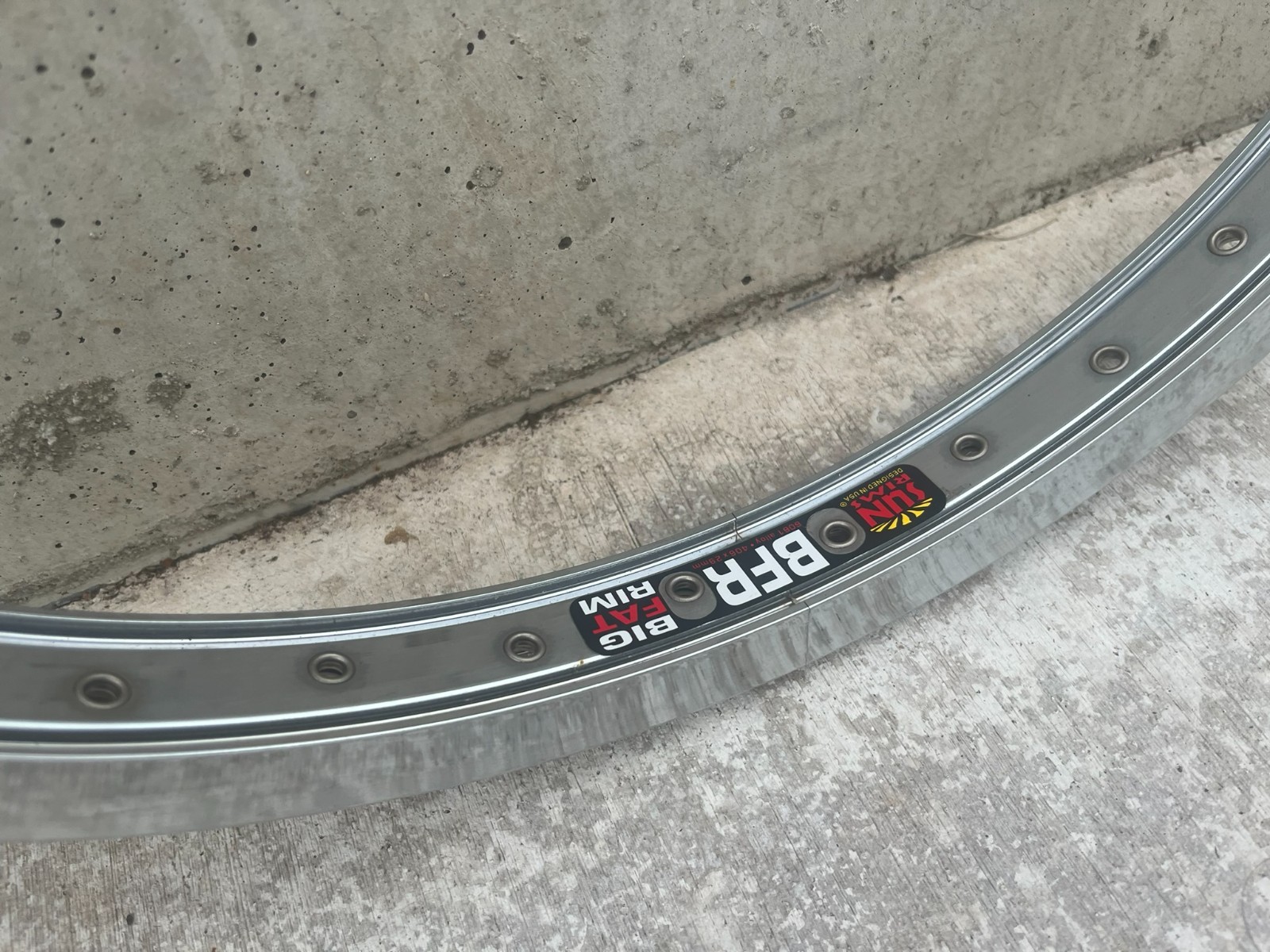 NOS Sun Ringle BFR Big Fat Rim Alloy 20″ BMX Bicycle Rim | 36-hole / High Polish