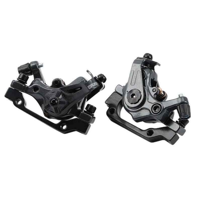 1 Pair Bicycle Brake Caliper Mechanical Disc Caliper MTB Pushe Piston Disc Brake