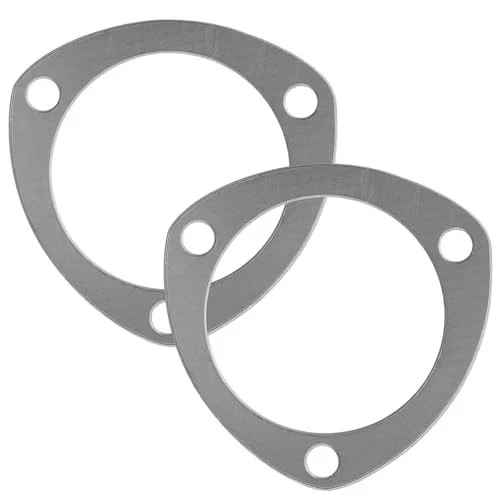 2 Pcs Universal Exhaust Gasket 3 Bolt 3 Inch Header Gasket for Header Flange