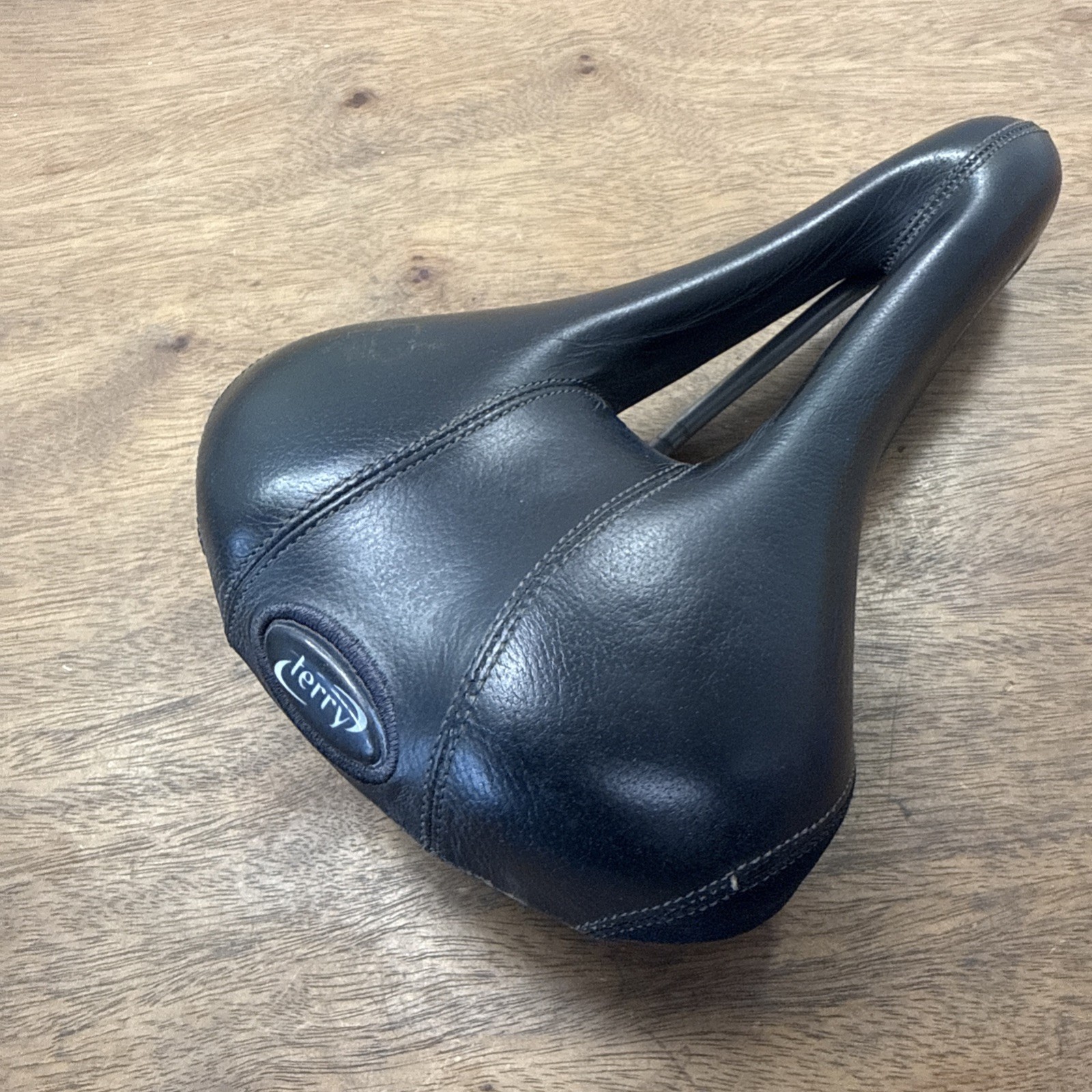 Terry Liberator X Bike Saddle Black Leather Cutout 165/270mm