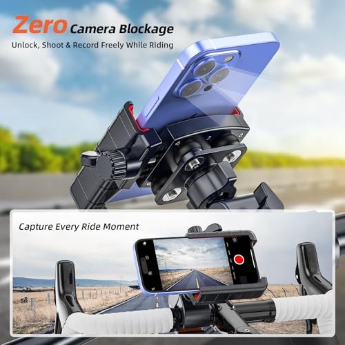 3rd Gen Shockproof Bike Phone Holder – Anti Vibration Motorcycle Phone Mount
