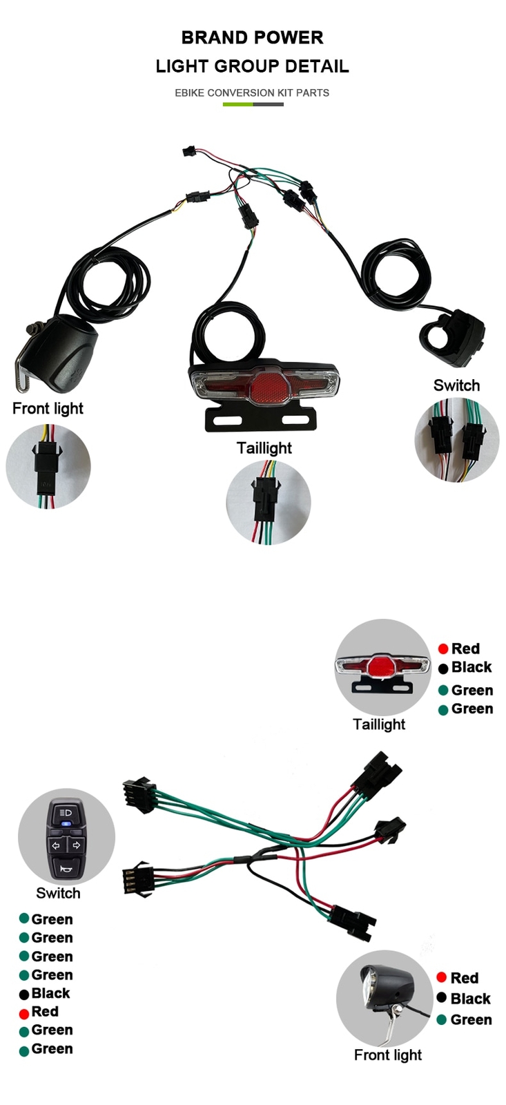 36V 48V 15-35A E-bike Controller Kit with Display for Electric Bike Parts