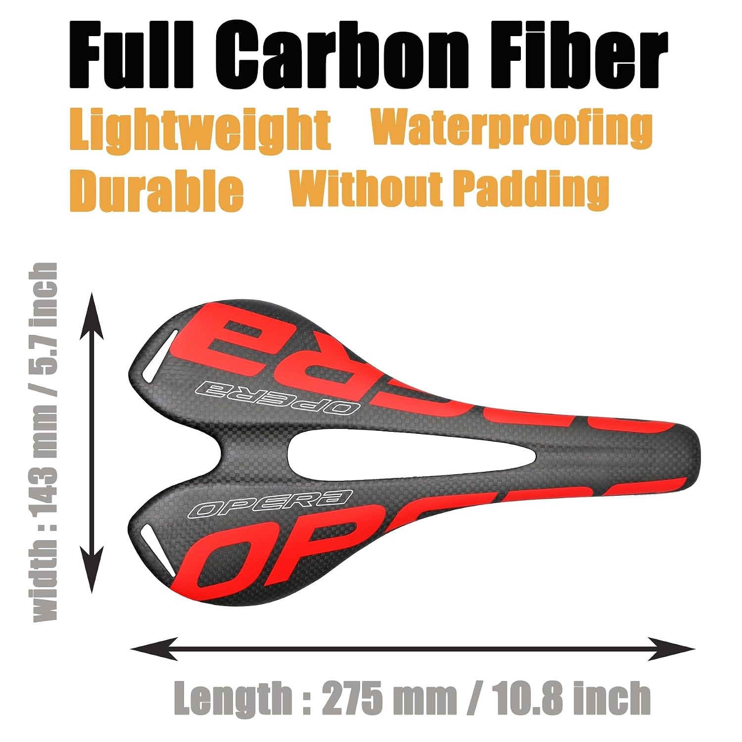 Carbon Fiber Bike Seat Mountain Bike Saddle Super Lightweight Carbon Fiber