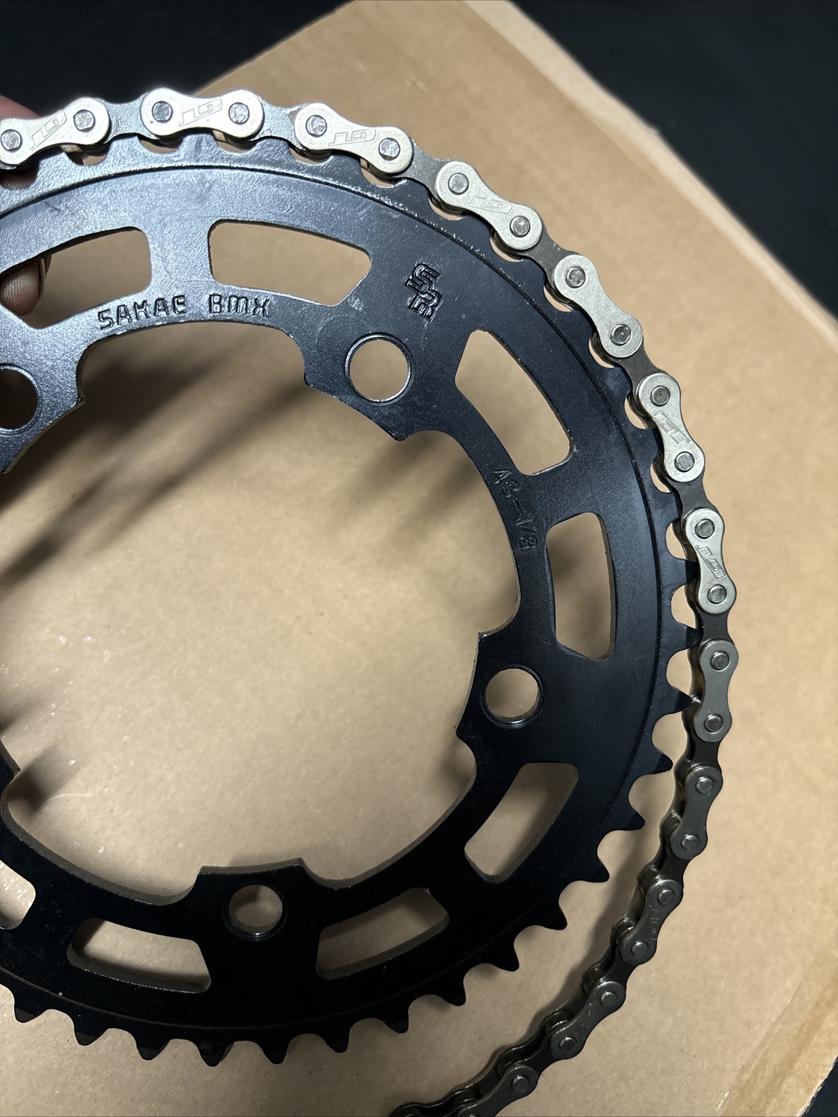 Nos Gt Stamped Chain 96 Link 3/32 Bmx Chain Power Series Performer Robinson Dyno