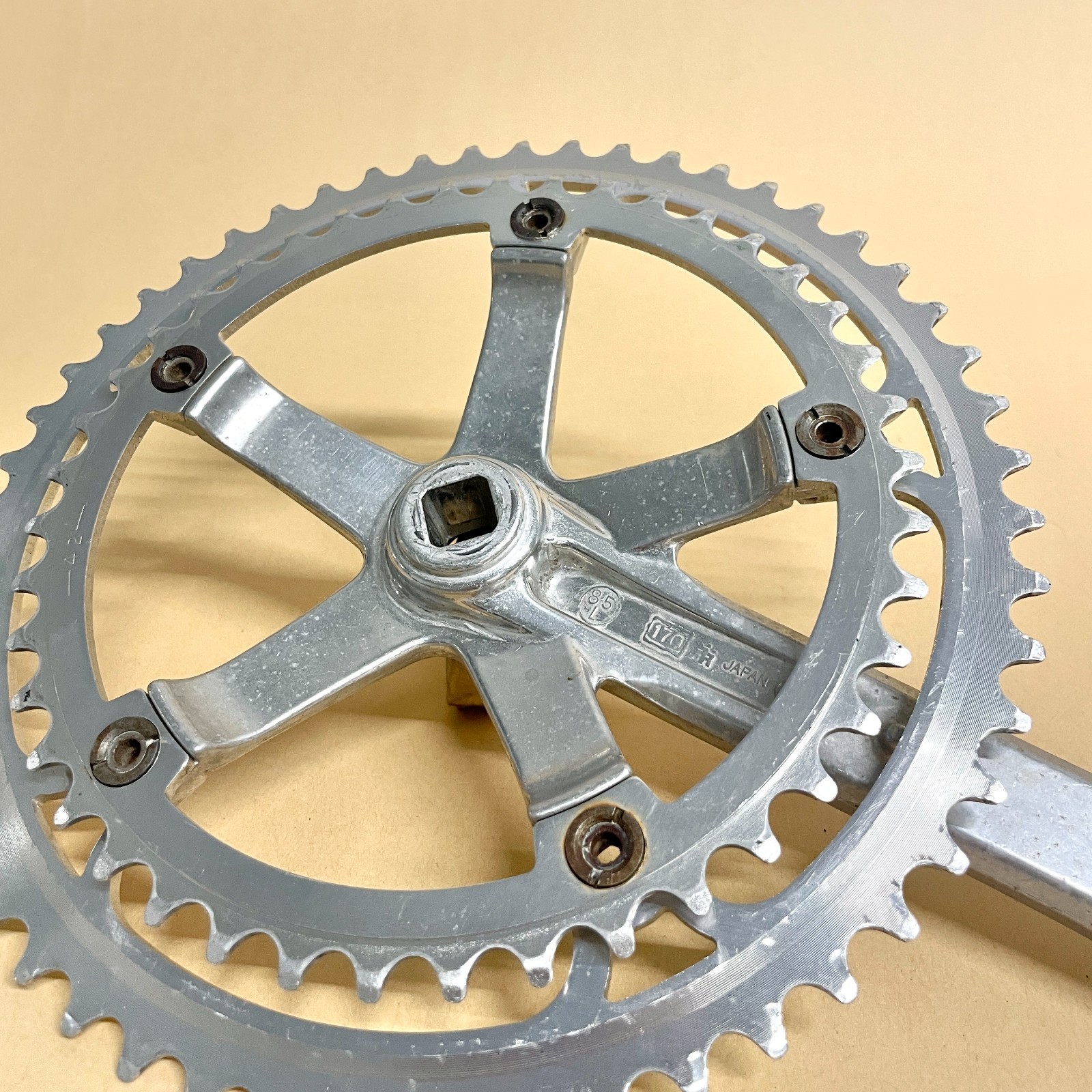 SR Sakae/Ringyo Signature 170mm 52/42T Crankset, 144BCD, Made in Japan Road Race