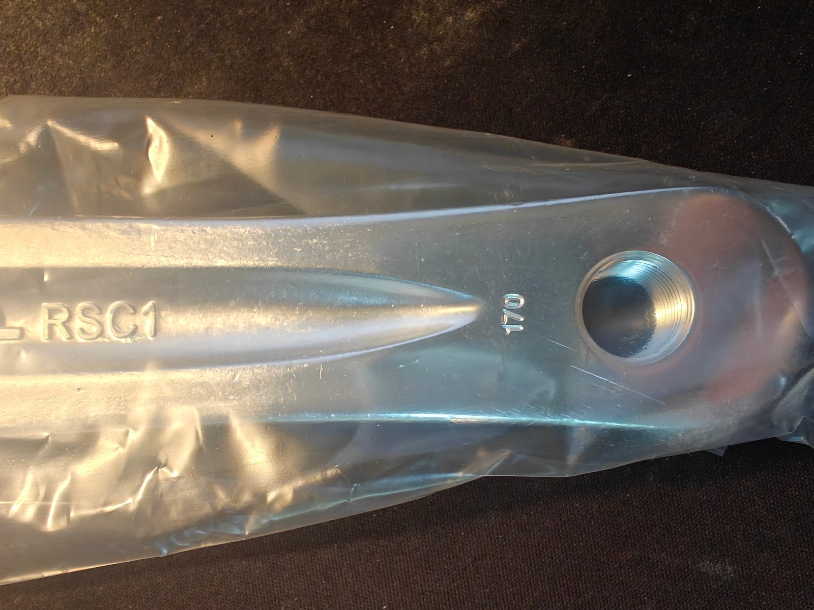 Andel RSC1 170mm left crank arm (Silver Chrome)