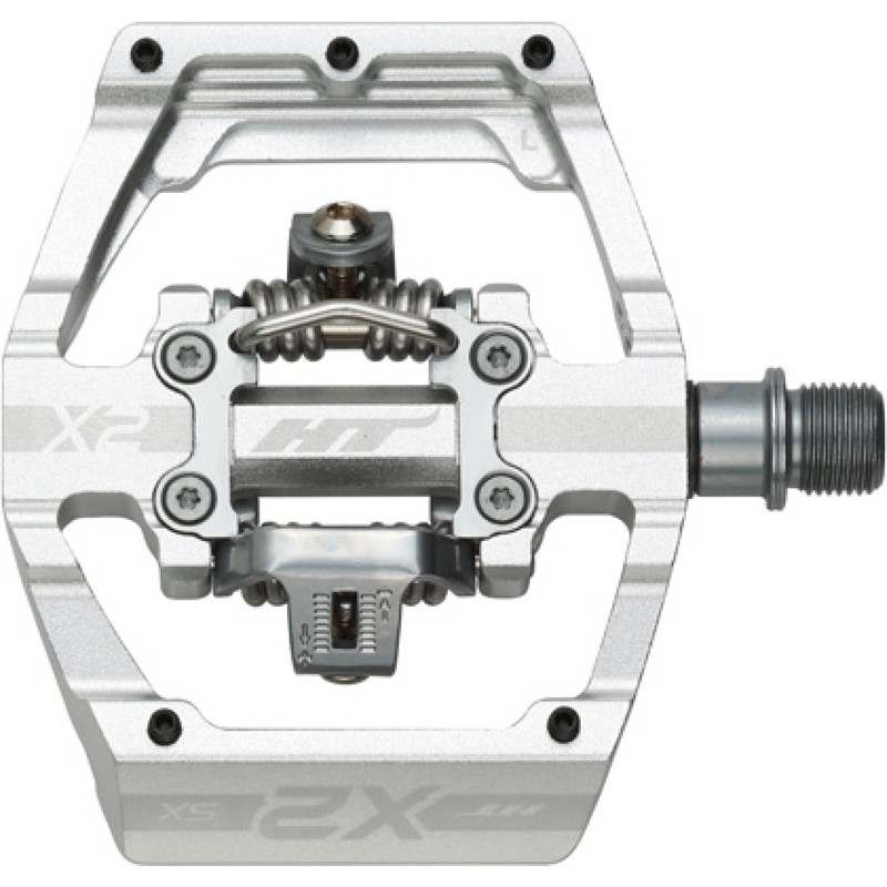 Pair Of Pedals X2-SX Silver 966000147 HT-COMPONENTS BMX Pedals