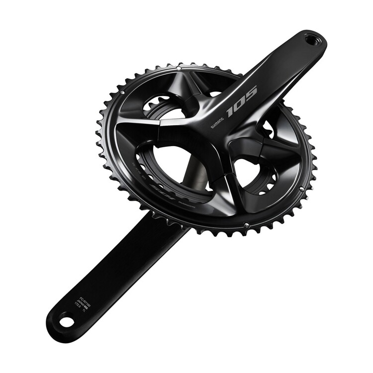 Shimano 105 FC-R7100 Hollowtech II Crankset 2×12-Speed Black New