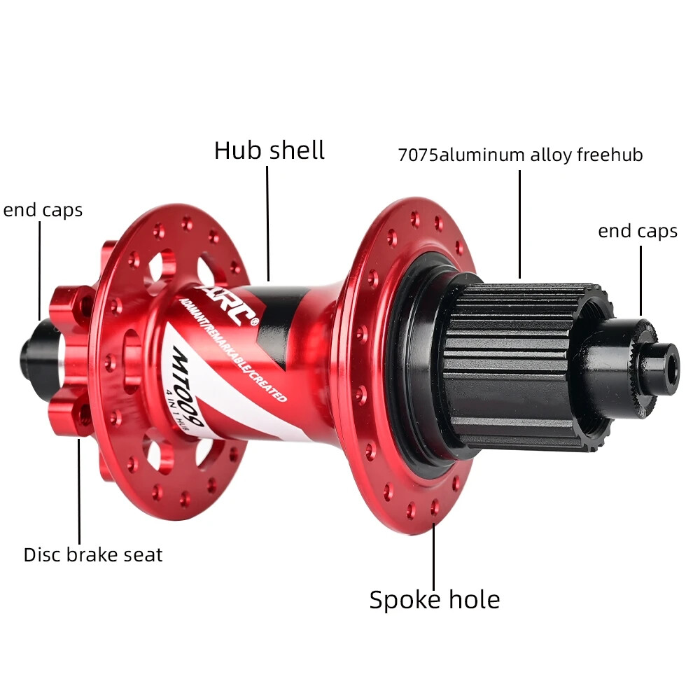 ARC Bicycle Front Rear Hub For HG XD MS Mountain Bike 36 Holes 6 pawl 114T Noise