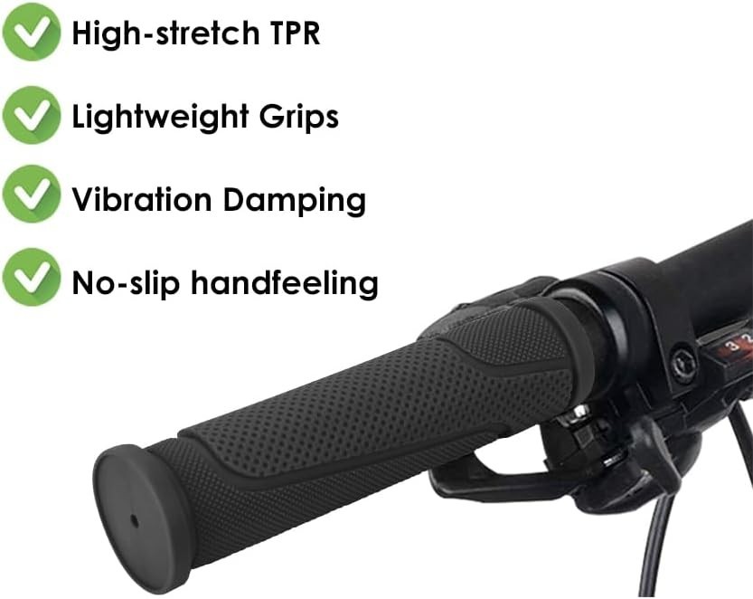Kids and Adults 132mm No-Slip Bike Handlebar Grips | Bright Color Options