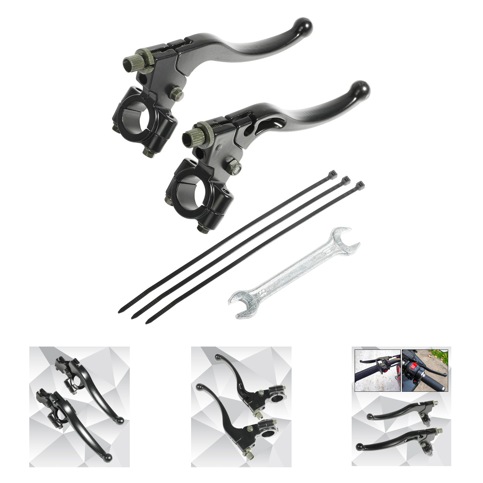 Universal Clutch Brake Levers for 7/8 Inch Bikes and Motorcycles Alloy Handlebar