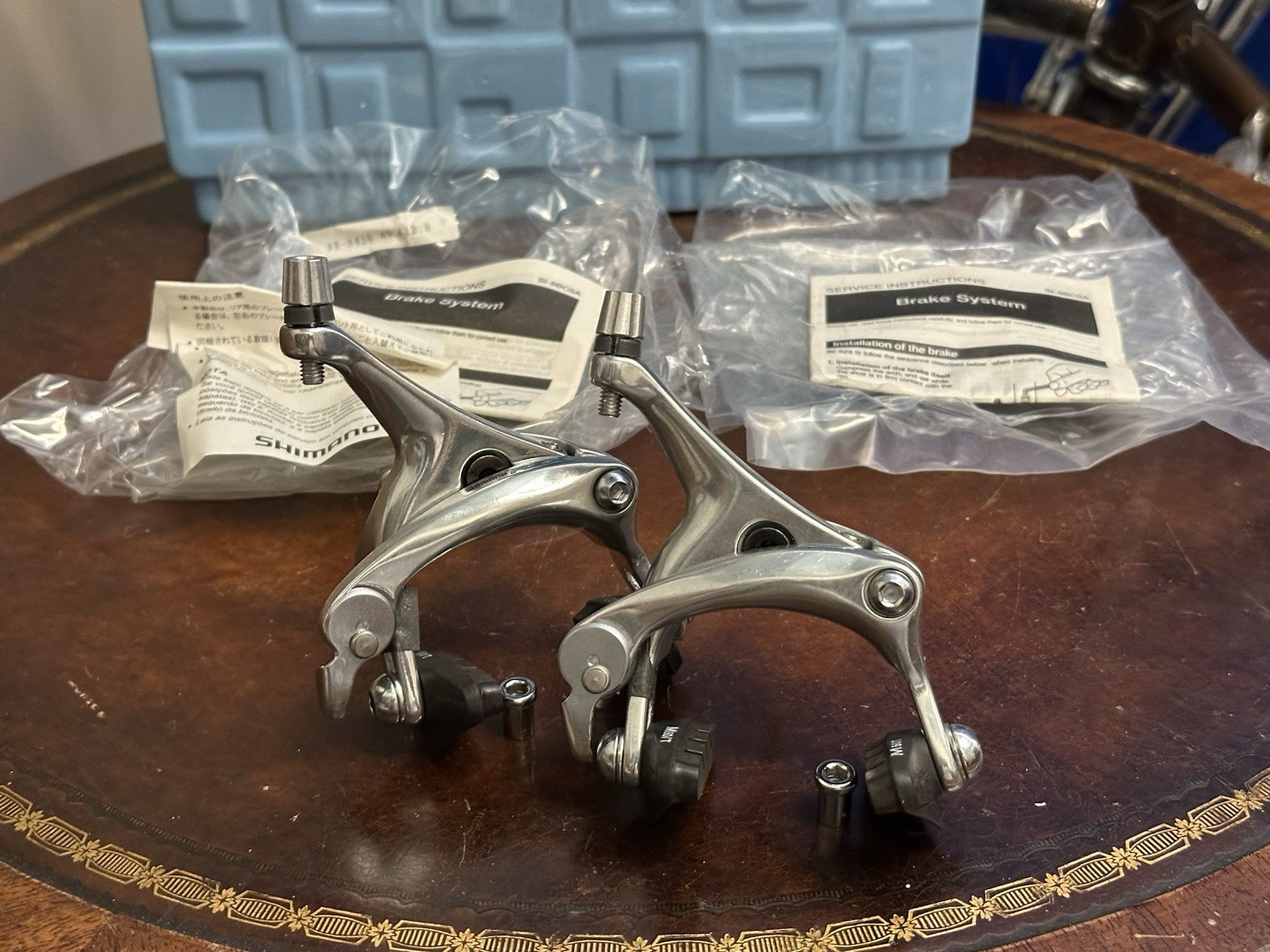 Shimano SLR Dual Pivot Caliper Brakes RSX BR-A410 39-49 Silver Front Rear NOS