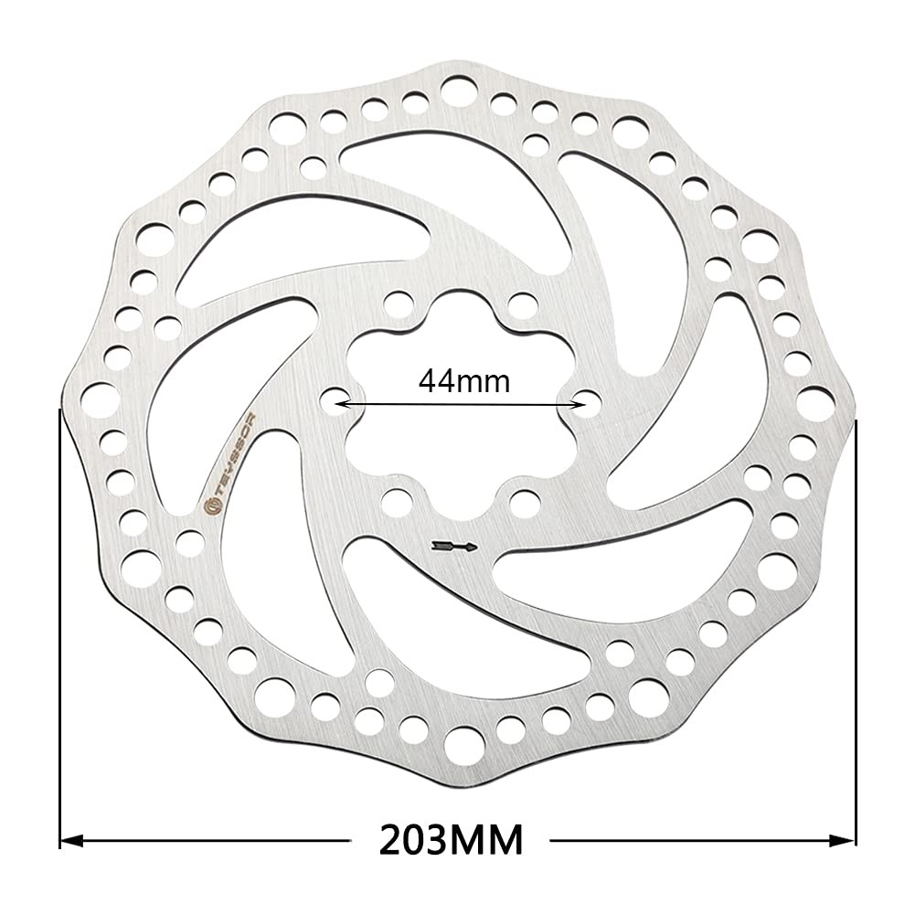 140mm 160mm 180mm 203mm Bike Disc Brake Rotor with 6 Bolts Fit for Road Bike …
