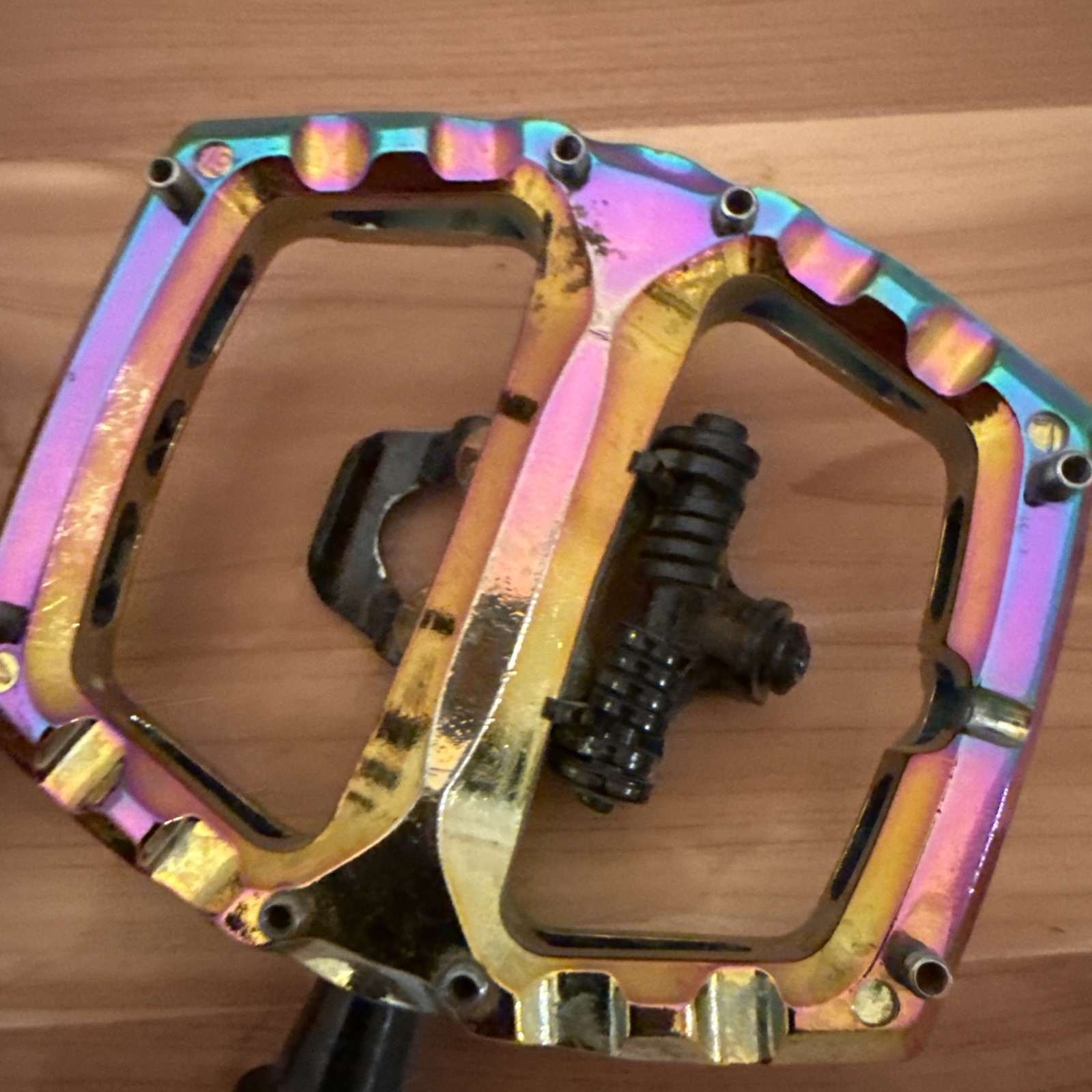Xpedo Ambix Oil Slick Platform / Clipless Pedals SPD