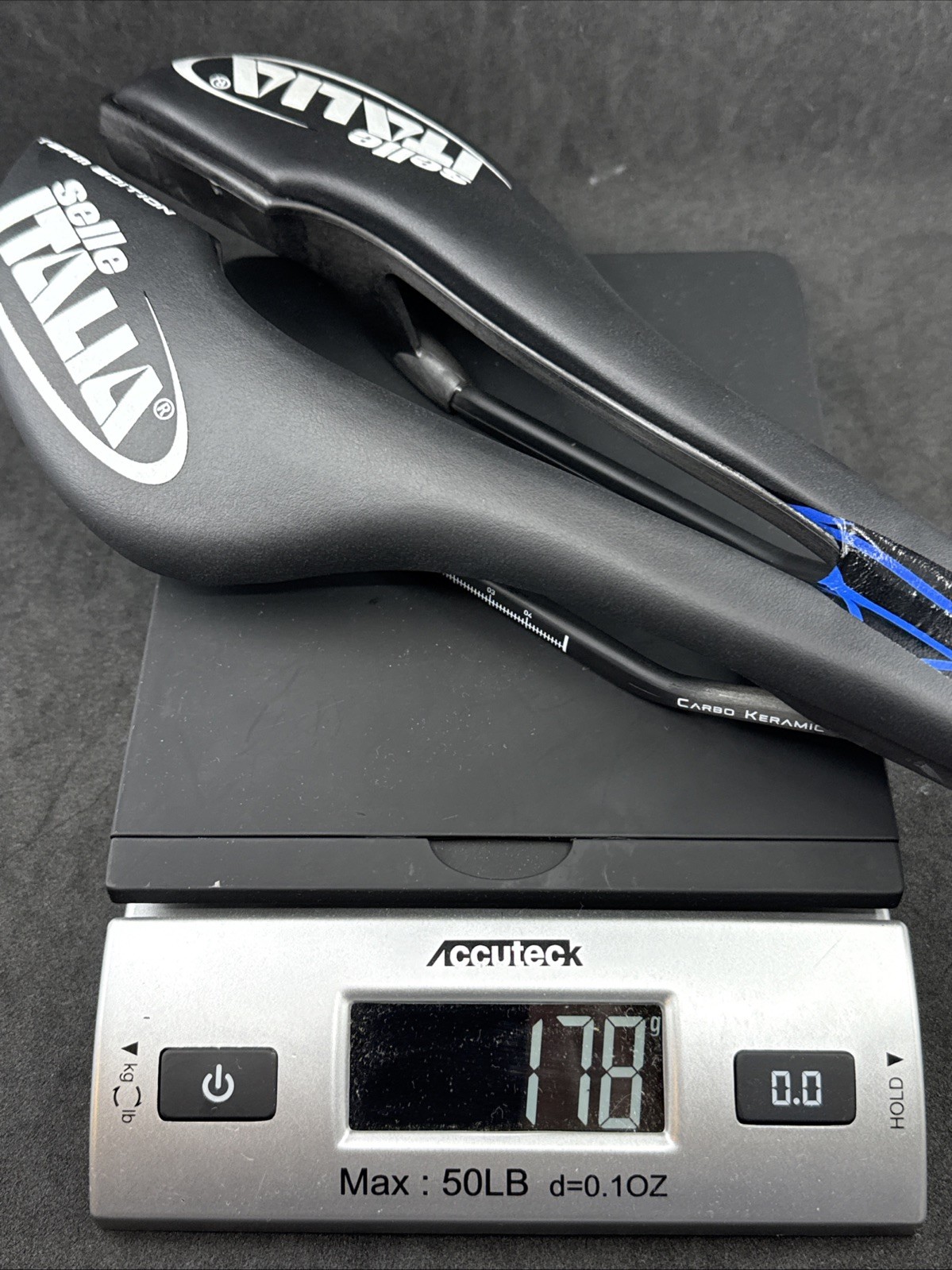 Selle Italia SP-01 BLUE ACCENTS SuperFlow Team Edition Prof 5.0 L3 285mm x 140mm