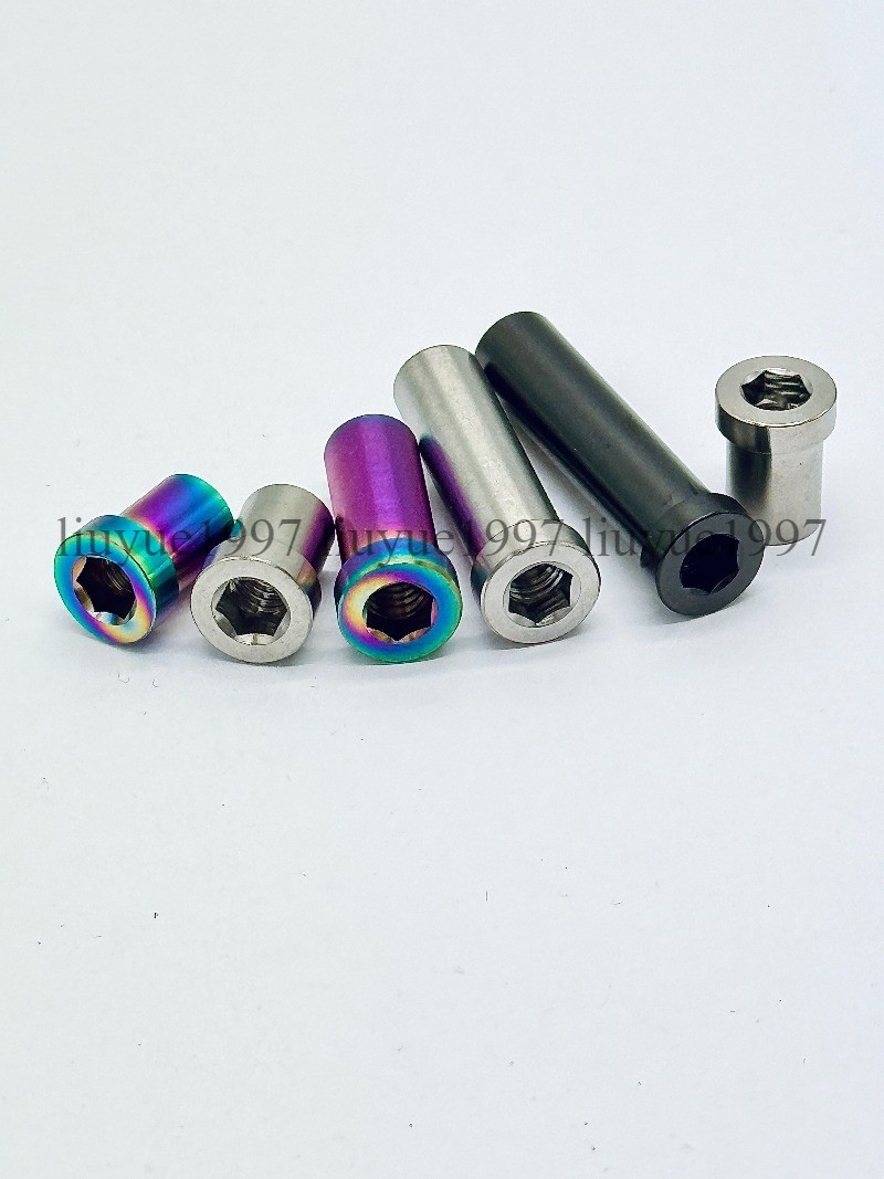 Titanium M6 Brake Caliper Mount Recessed Pivot Bolt Nut 13mm-35mm for Fork Frame