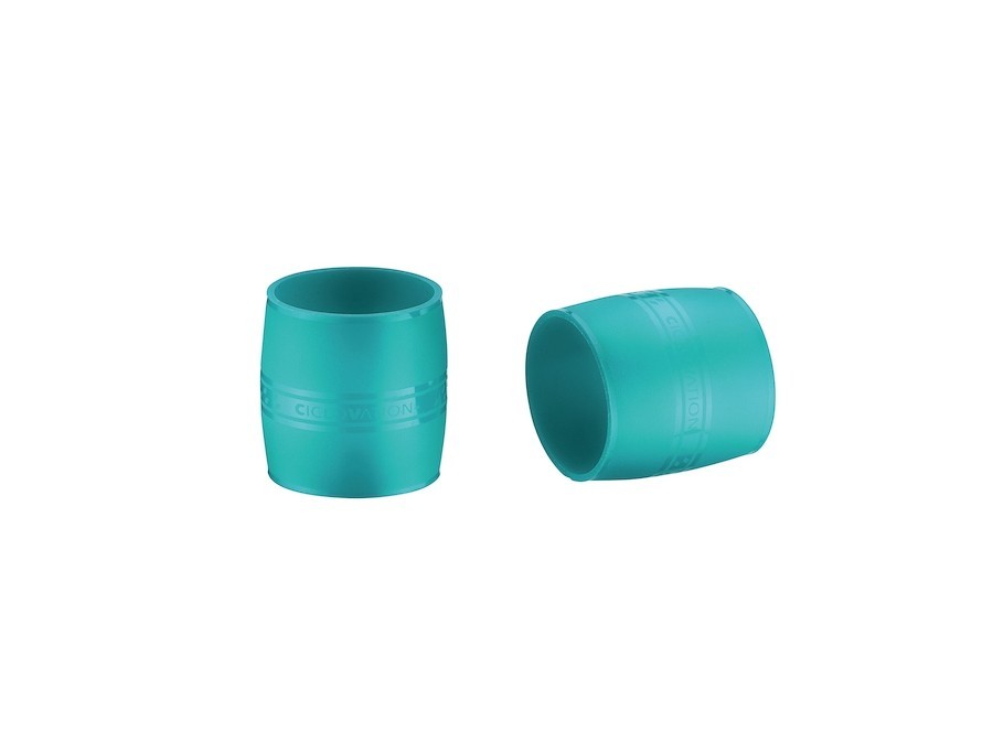 Ciclovation Seitex Handlebar Tape 2D Color Turquoise with Finishing Rings