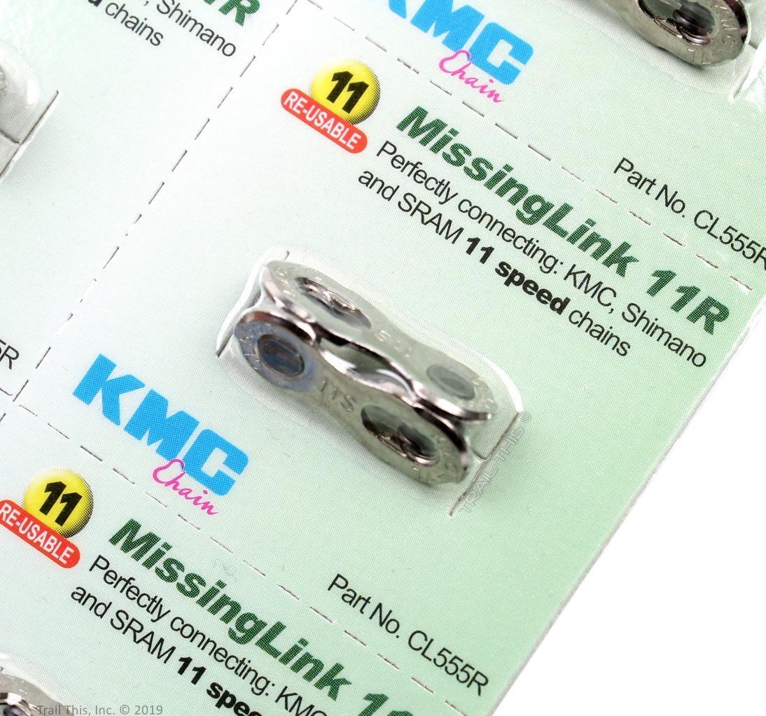 Six (6) Pack KMC 11R 11-Speed Missing Link Re-Usable fit Shimano SRAM 11S Chains