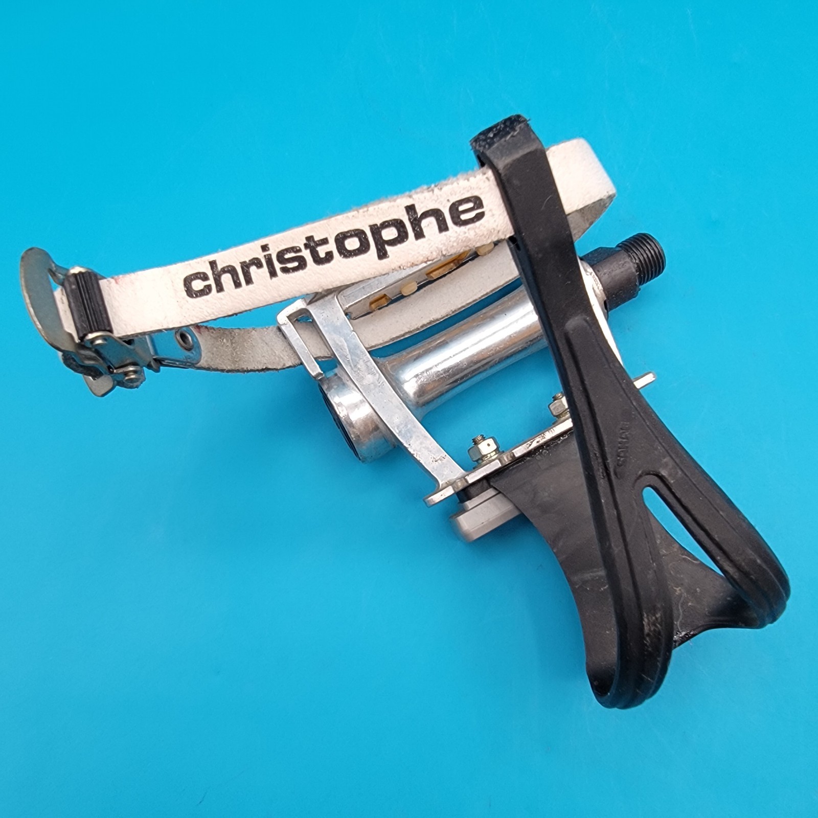 SR SP-250 Toe Clip & Strap Bike Pedals Sakae Cages Christophe Straps Fixie e4