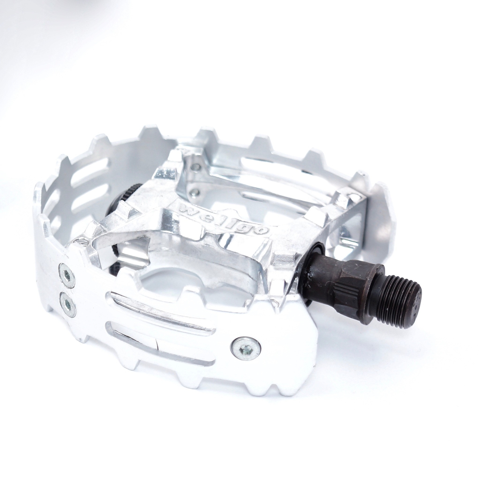 Wellgo Old school BMX XC-II bear trap pedals 9/16″ FOR 3 PIECE CRANKS SILVER