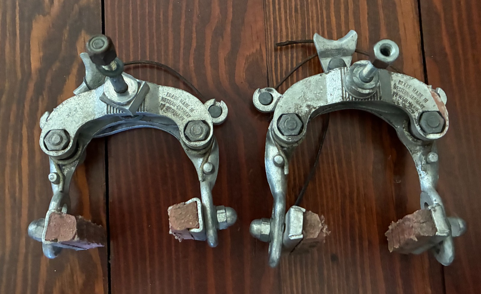 Weinmann 610 Vainqueur 999 PAIR Caliper Brakes Set Road Bike w/ Alloy Levers