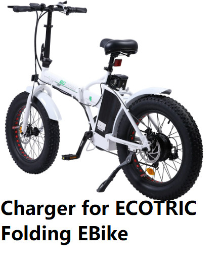 🔥AC ad adapte battery Charger for ECOTRIC Beginner Folding Electric Bike 🔥