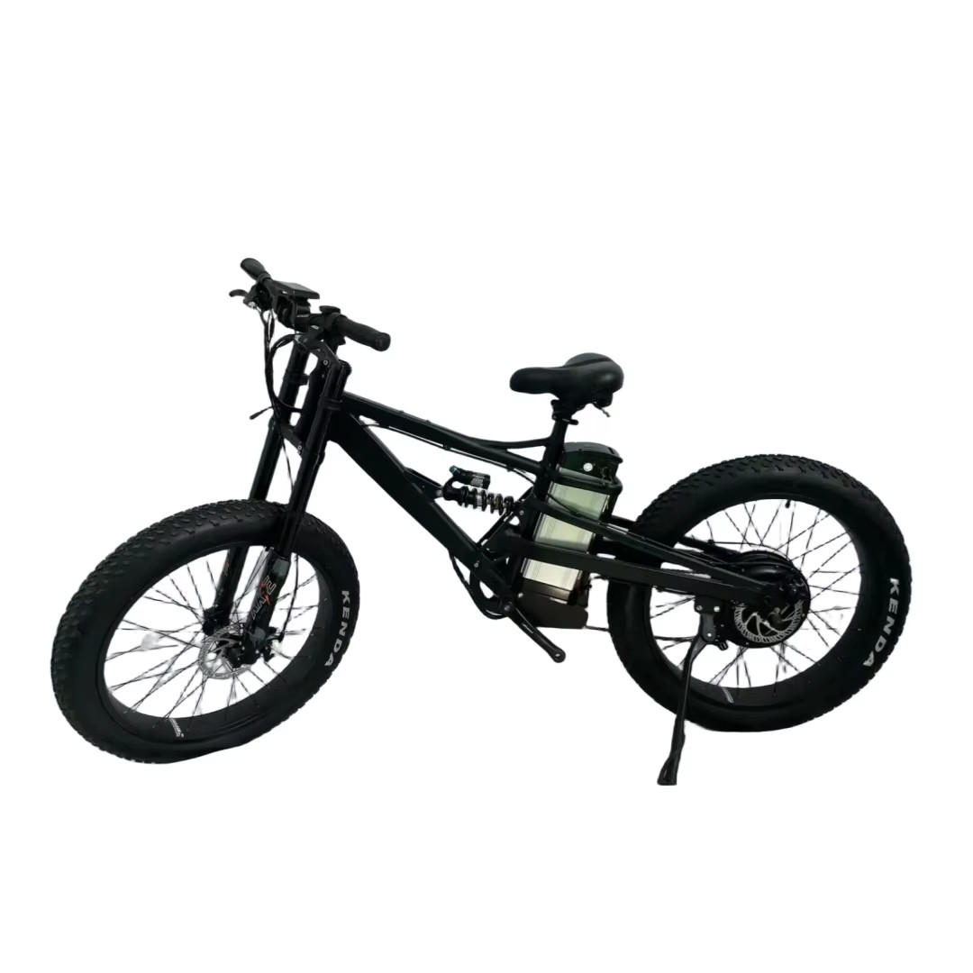 eBike Mustang Frame Aluminium Dual Suspension for 26×4.0″ Fat Wheel 175mm