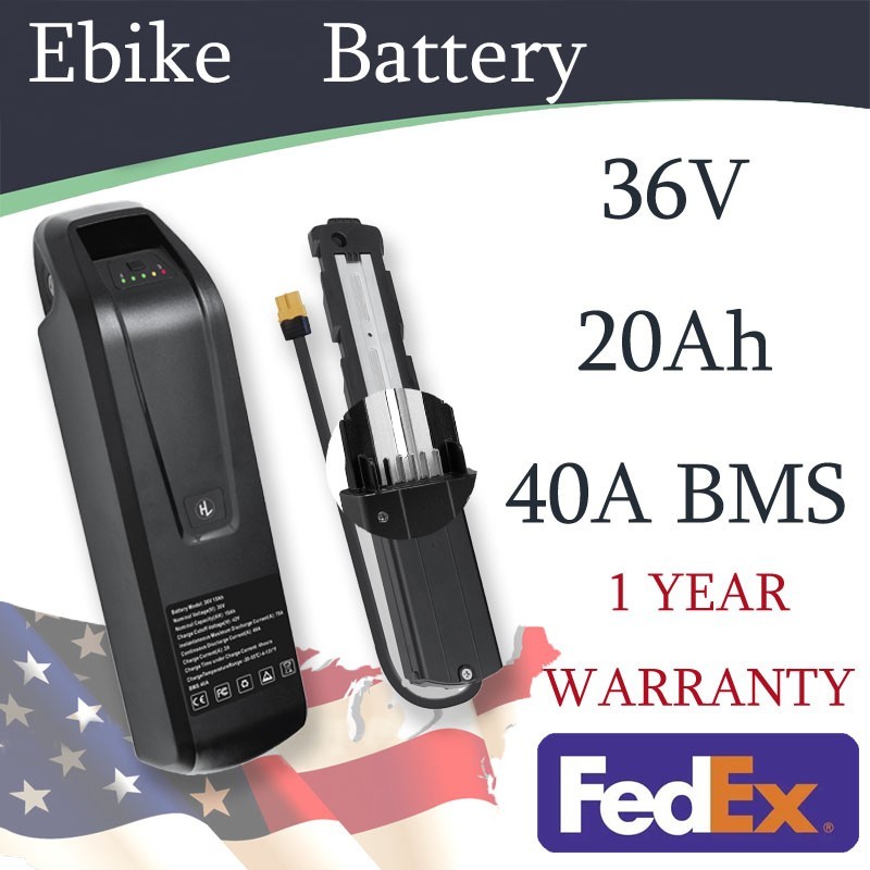 HaiLong Bicycle Battery 36V 20Ah 720Wh 40A BMS Suitable for 0-1200W Motors
