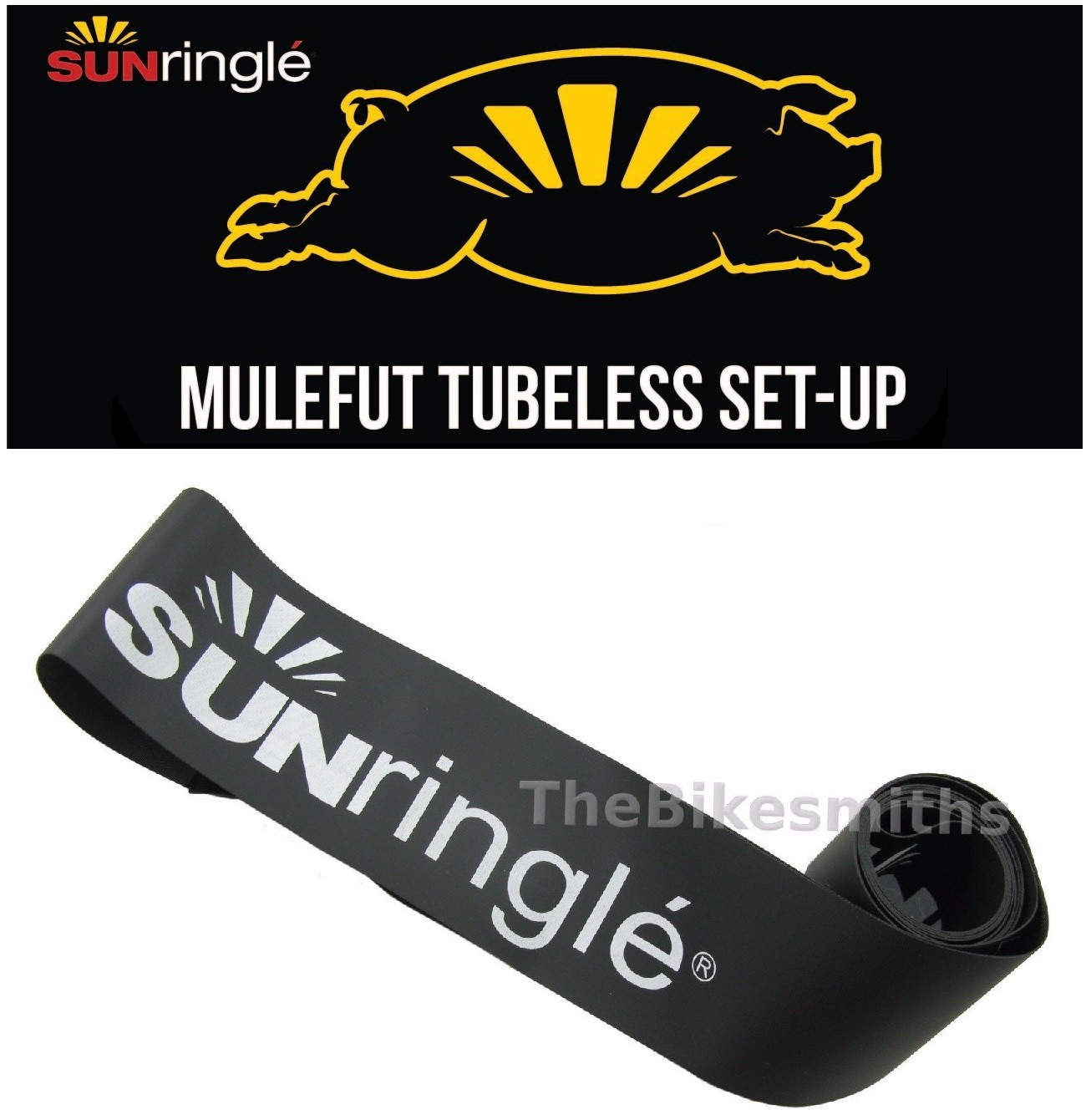 Sun Ringle MULEFUT STR Tubeless Rimstrip 60mm Wide for 26″ 80mm Fat Bike rim