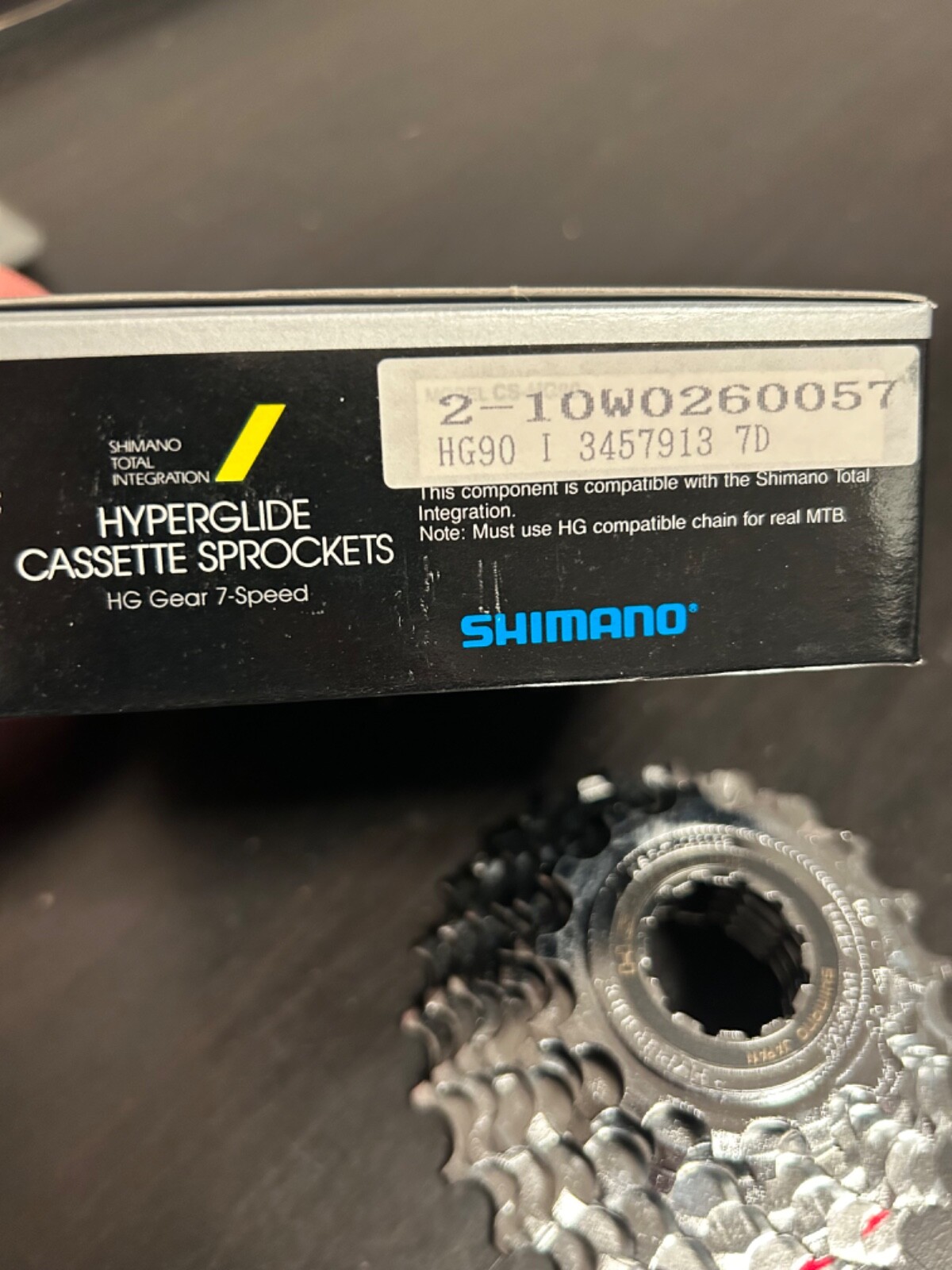 NOS Shimano Deore XT HG90 Hyperglide 7s Cassette 13-23T NEW/Old Stock