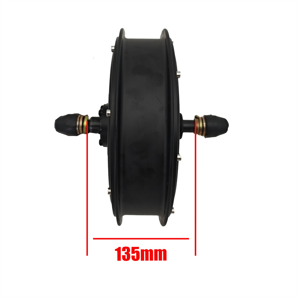 48V 52V 60V 72V 3000W Rear Wheel Hub Motor 3.5T Engine 135mm 145mm 155mm dropout